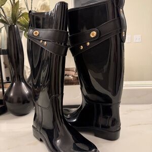 Coach rain boots size 8